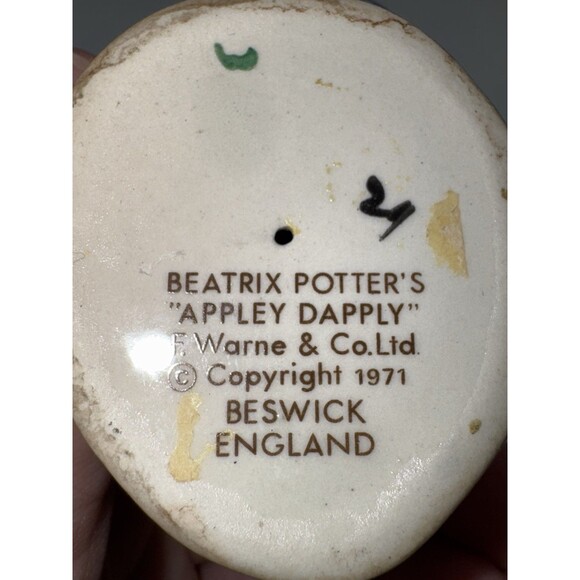 Vintage Beswick England Beatrix Potter Appley Dapply 1971 F Warne & Co.Ltd Mouse - Picture 6 of 8